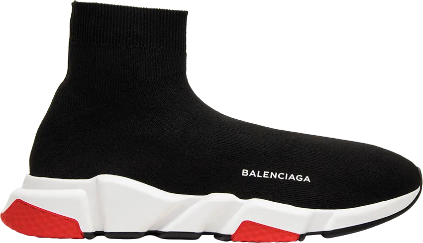  Balenciaga Speed Trainer Mid &#039;Black Red&#039;