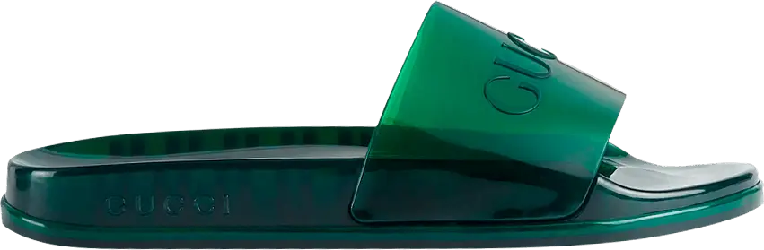 Gucci Slide Sandal &#039;Transparent Green&#039;