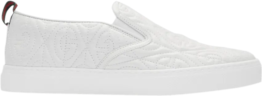  Gucci Slip-On &#039;Rhombus - White&#039;