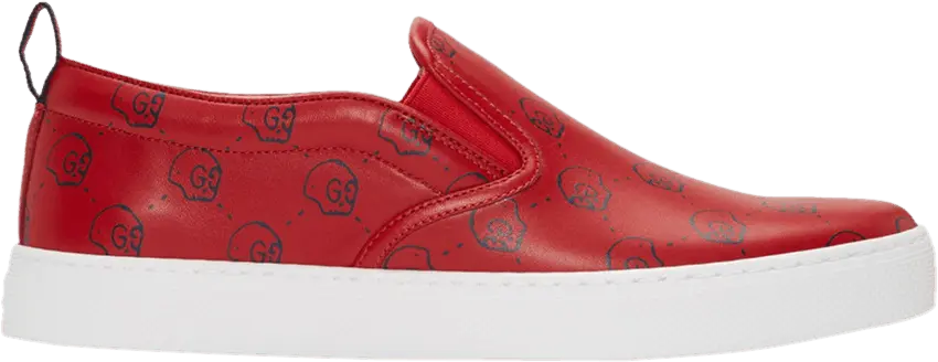 Gucci Slip-On Ghost Skull &#039;Red&#039;