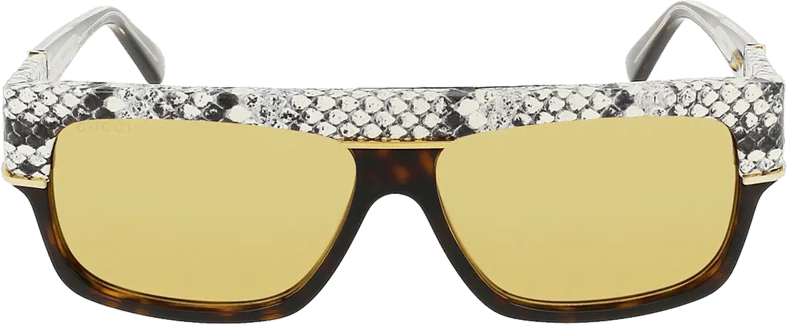  Gucci Square Frame Sunglasses &#039;Brown&#039;