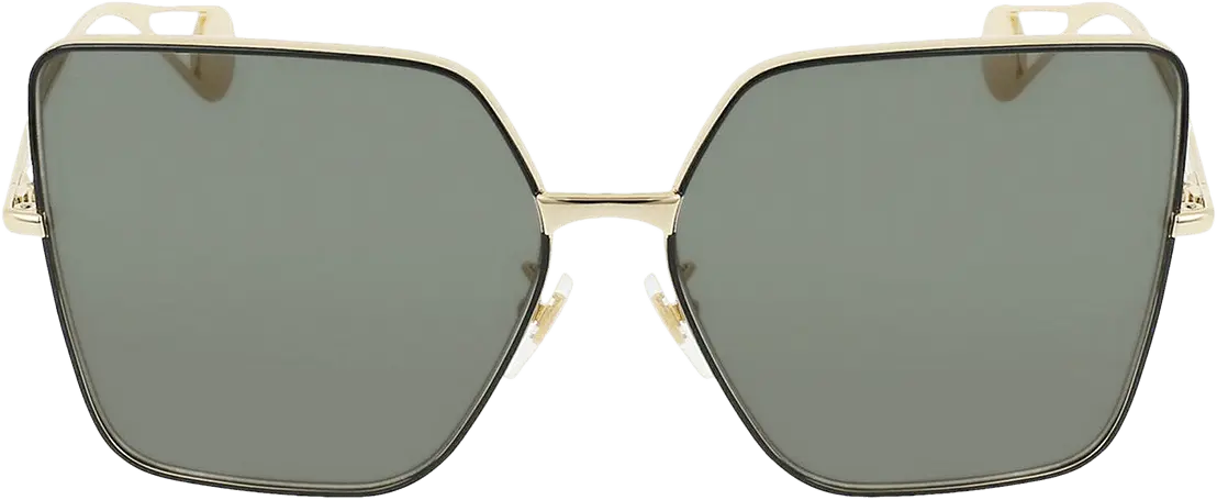  Gucci Square Frame Sunglasses &#039;Gold&#039;