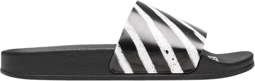  Off-White Sliders &#039;Spray Stripe - Black White&#039;