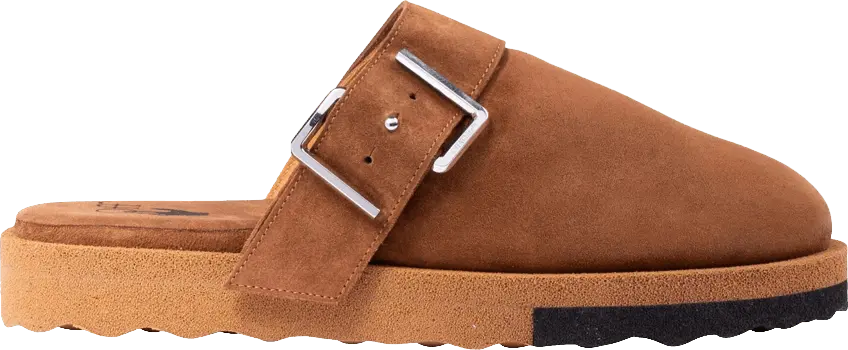  Off-White Sponge Clog &#039;Brown&#039;