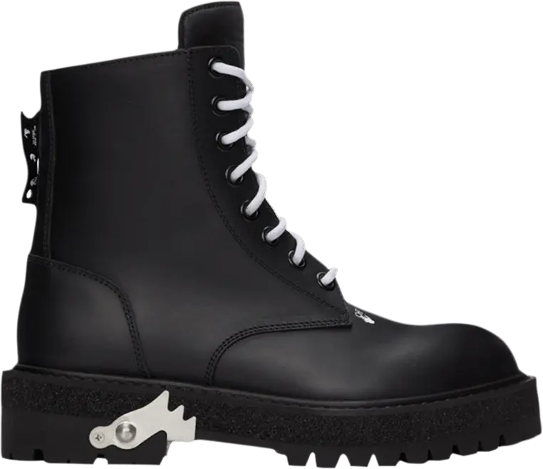  Off-White Sponge Combat Boot &#039;Black&#039;