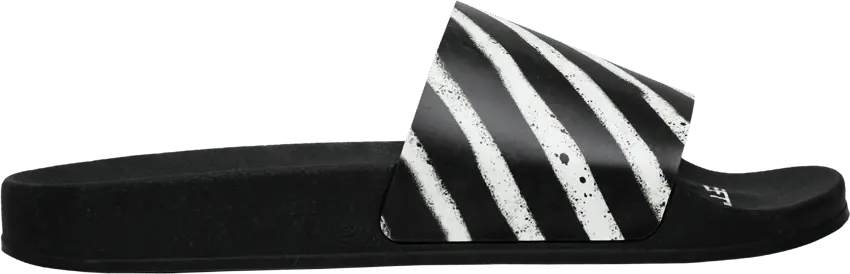  Off-White OFF-WHITE Spray Stripes Slider Black White SS20