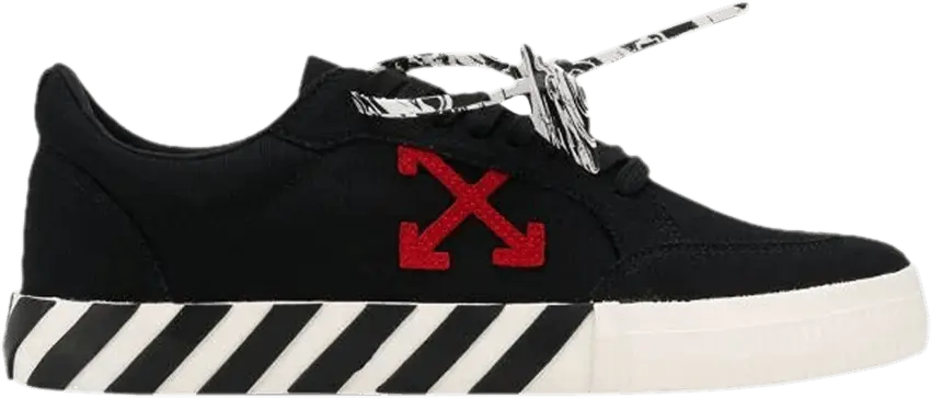 Off-White Vulc Low &#039;Black Red&#039;