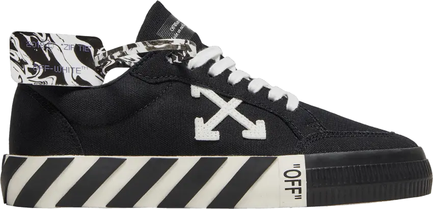  Off-White Vulc Low &#039;Black White&#039;