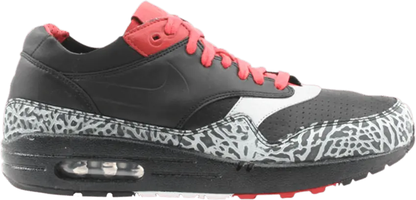  Nike Air Max 1 NL Premium Black Black Varsity Red (2005)