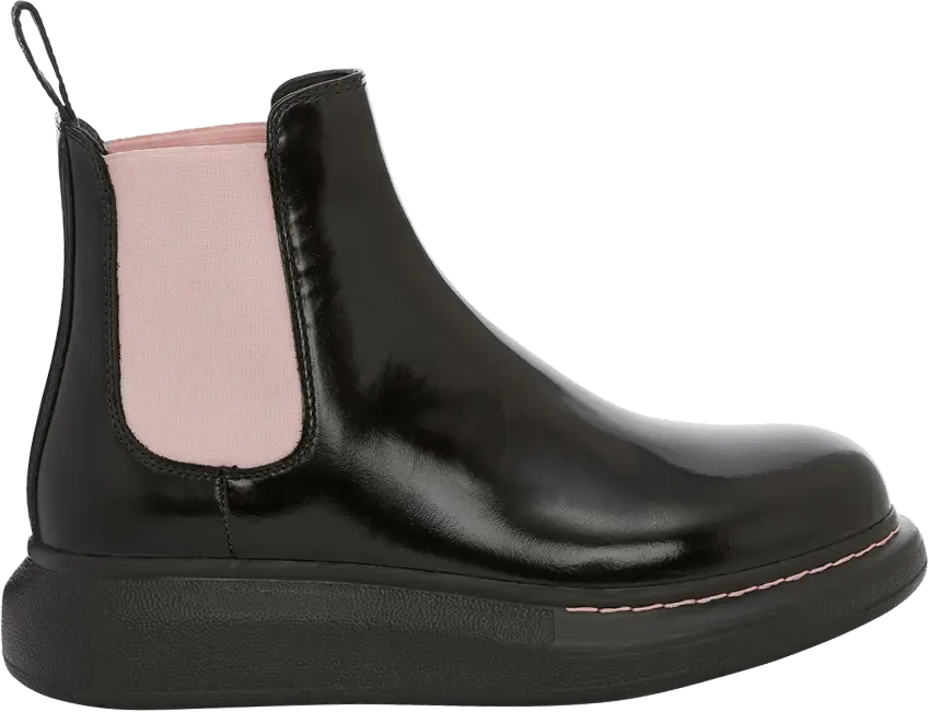  Alexander Mcqueen Alexander McQueen Wmns Hybrid Chelsea Boot &#039;Black Sugar Pink&#039;