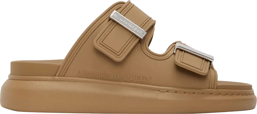  Alexander Mcqueen Alexander McQueen Wmns Hybrid Double Buckle Sandal &#039;Camel&#039;