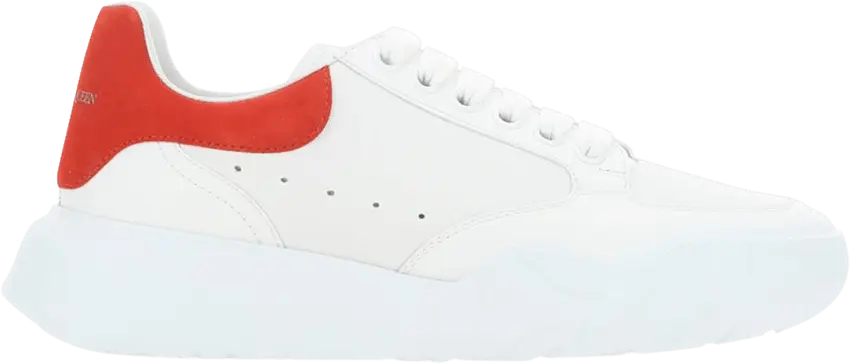  Alexander Mcqueen Alexander McQueen Wmns Oversized Court Sneaker &#039;White Lust Red&#039;