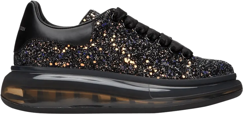  Alexander Mcqueen Alexander McQueen Wmns Oversized Sneaker &#039;Black Galaxy Glitter&#039;