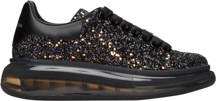 Alexander Mcqueen Alexander McQueen Wmns Oversized Sneaker &#039;Black Galaxy Glitter&#039;