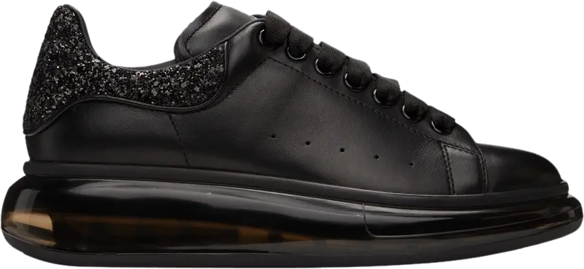  Alexander Mcqueen Alexander McQueen Wmns Oversized Sneaker &#039;Clear Sole - Black Glitter&#039;
