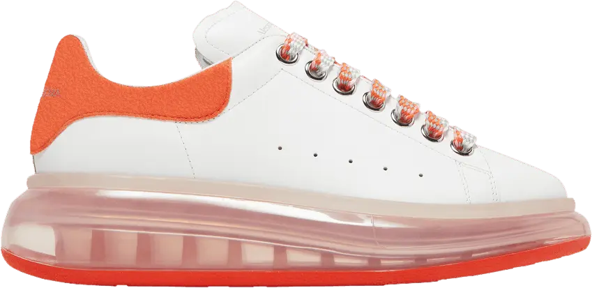  Alexander Mcqueen Alexander McQueen Wmns Oversized Sneaker &#039;Clear Sole - White Bright Orange&#039;