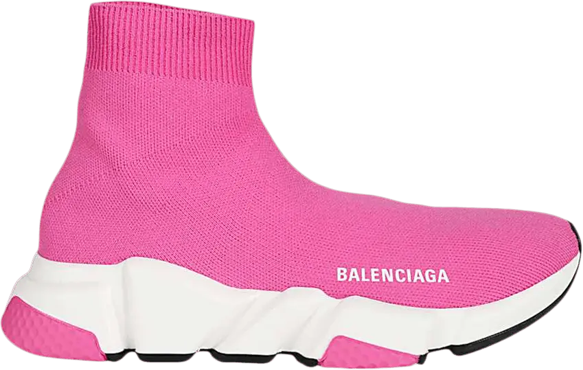  Balenciaga Speed Trainers Mid Pink White (Women&#039;s)