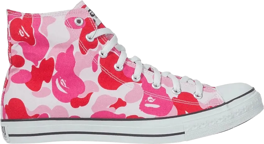  Wmns Bapesta High &#039;ABC Camo - Pink&#039;