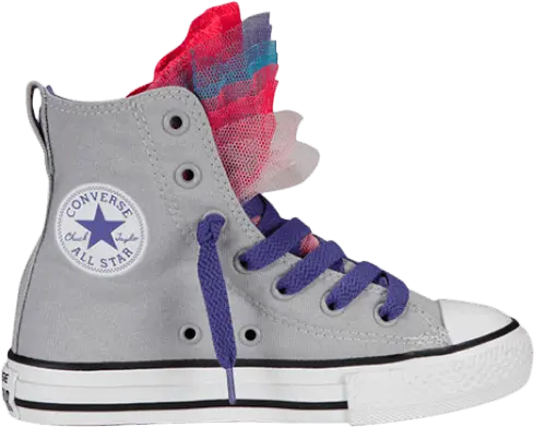  Converse Chuck Taylor All Star Hi GS &#039;Party Pop Oyster Grey&#039;