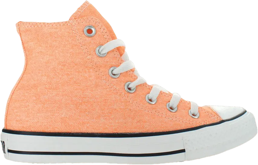  Converse Chuck Taylor All Star Hi GS &#039;Washed Neon Orange&#039;