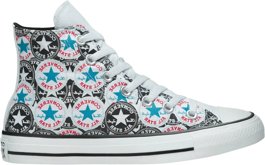  Converse Chuck Taylor All Star High &#039;Allover Patch Print&#039;