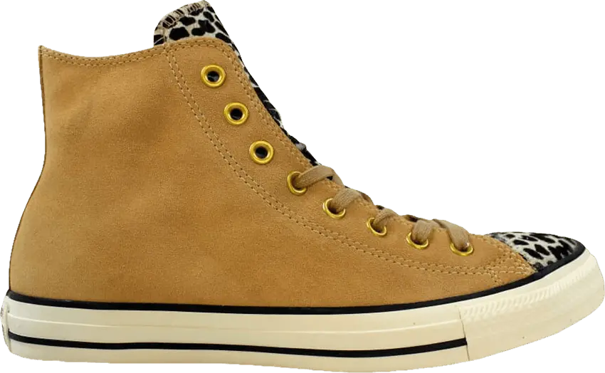  Converse Chuck Taylor All Star High &#039;Cheetah - Light Fawn&#039;