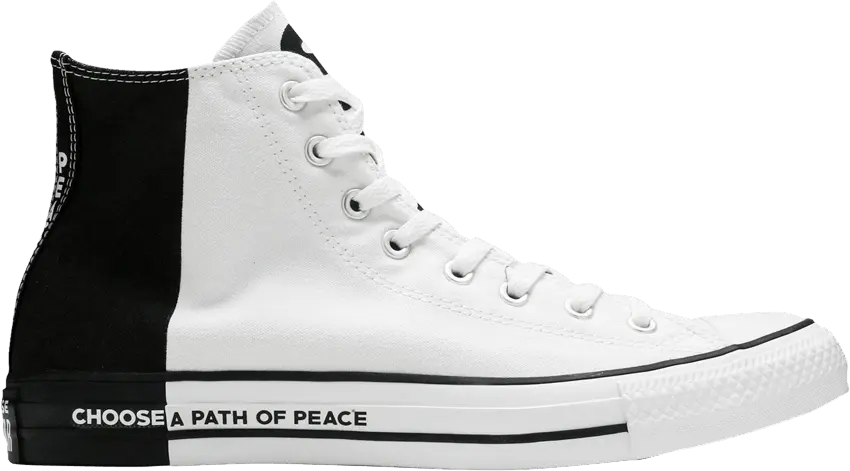  Converse Chuck Taylor All Star High &#039;Choose A Path Of Peace&#039;