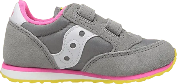  Saucony Toddlers Baby Jazz HL &#039;Grey Pink&#039;