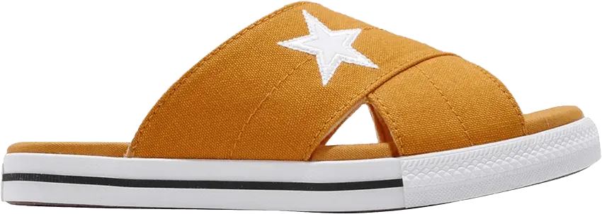  Converse Wmns One Star Slide &#039;Sunflower&#039;