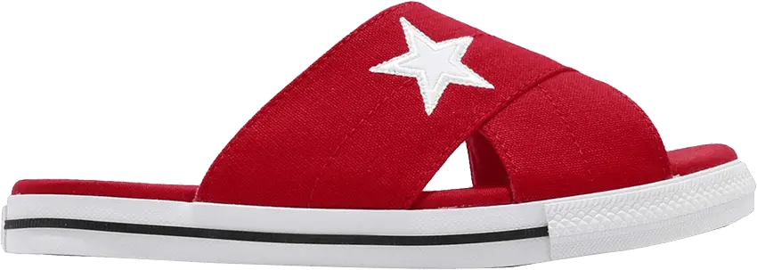  Converse Wmns One Star Slide &#039;Red&#039;