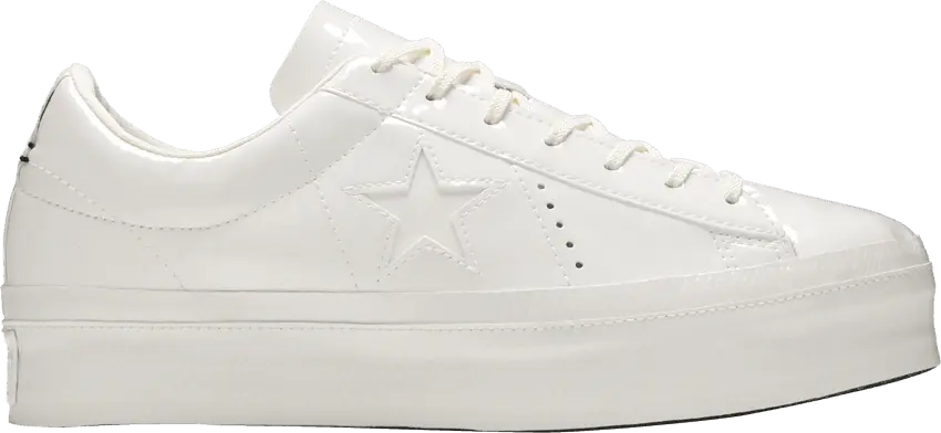  Converse Wmns One Star Platform Low &#039;Vintage White&#039;