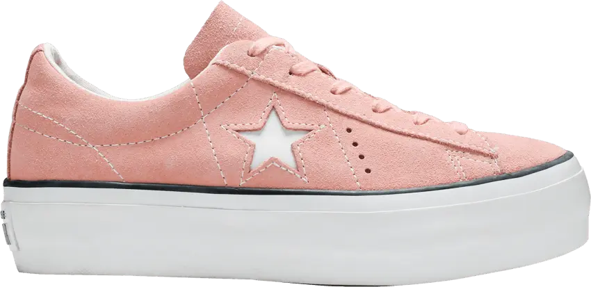  Converse Wmns One Star Platform Low &#039;Bleached Coral&#039;