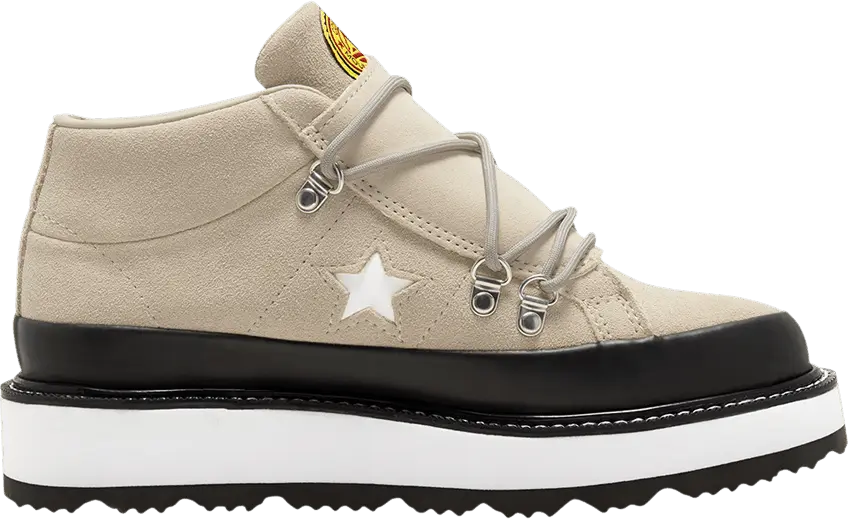  Converse Wmns One Star Mid Fleece Lined Boot &#039;Papyrus&#039;