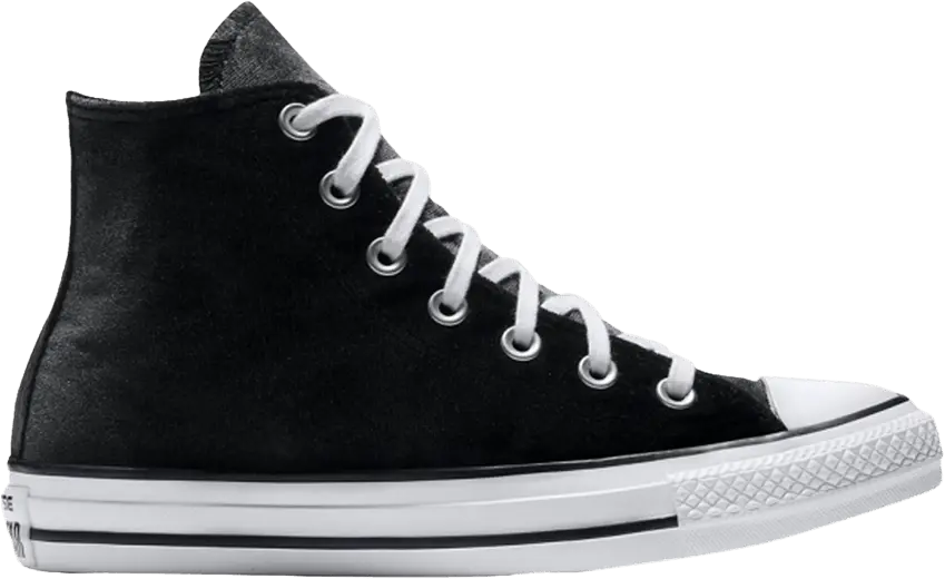  Converse Wmns Chuck Taylor All Star Velvet High &#039;Black&#039;