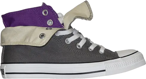  Converse Wmns Chuck Taylor All Star Two-Fold Hi &#039;Charcoal Purple&#039;