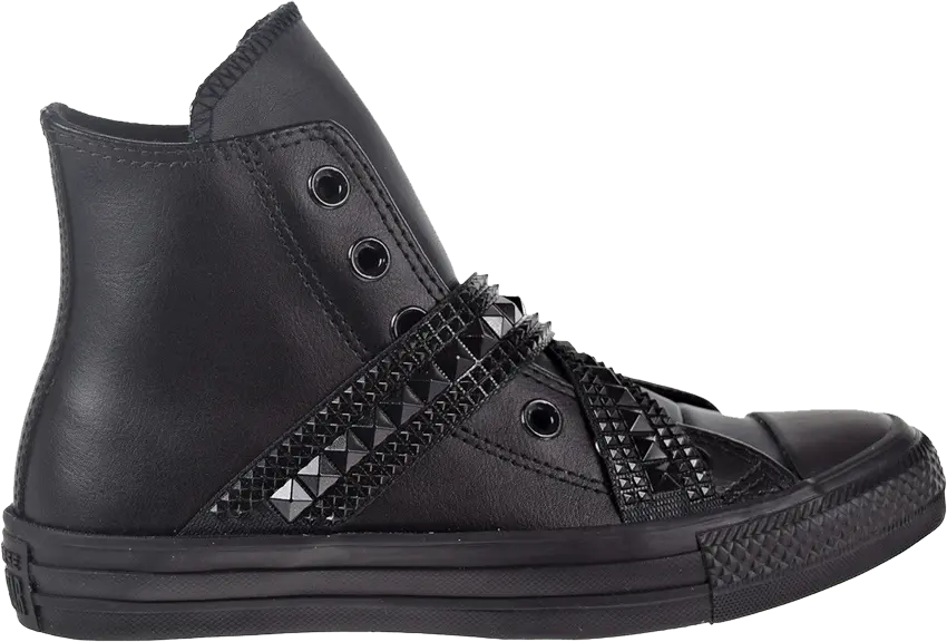  Converse Wmns Chuck Taylor All Star Punk Strap Hi &#039;Triple Black&#039;