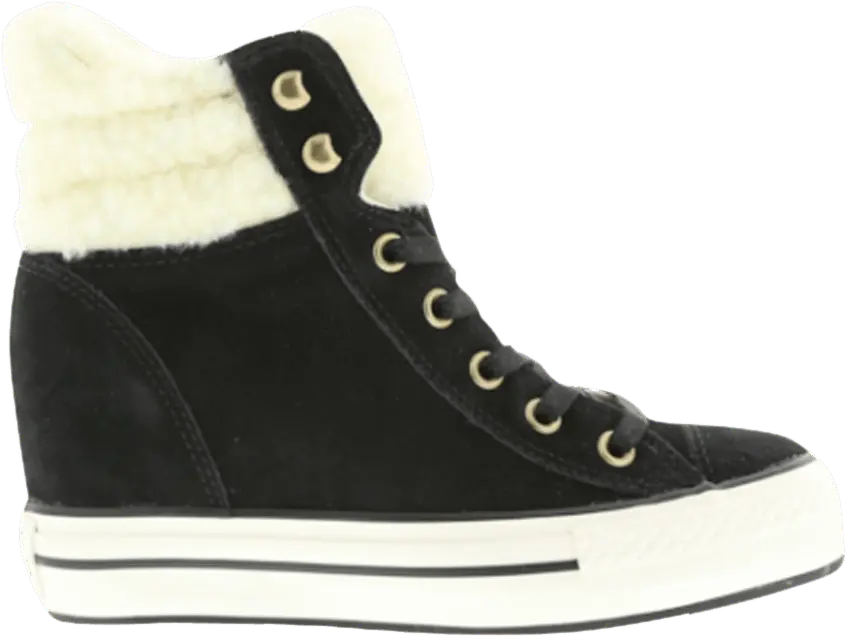  Converse Wmns Chuck Taylor All Star Platform Plus Collar High &#039;Black Natural&#039;