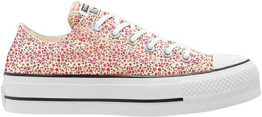  Converse Wmns Chuck Taylor All Star Platform Low &#039;Vintage Floral - Egret&#039;