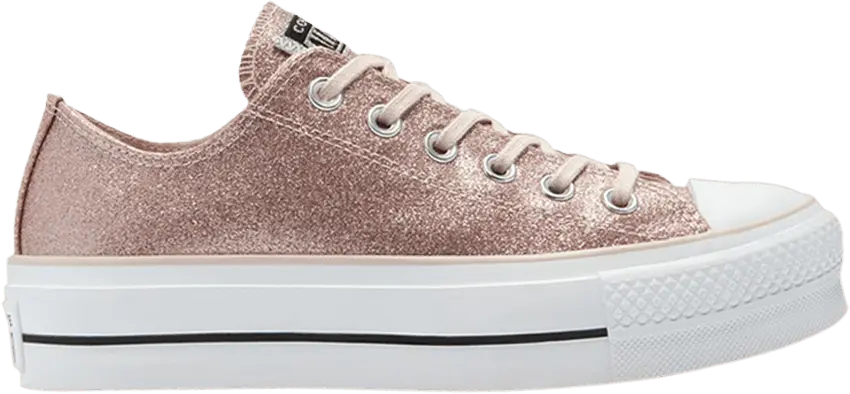  Converse Wmns Chuck Taylor All Star Platform Low &#039;Silt Red Glitter&#039;