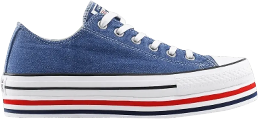  Converse Wmns Chuck Taylor All Star Platform Layer Low &#039;Mason Blue&#039;