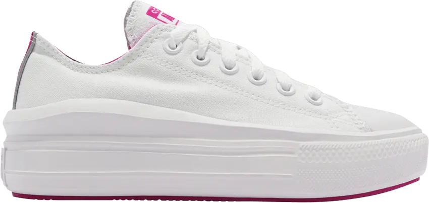  Converse Wmns Chuck Taylor All Star Move Low &#039;White Purple&#039;