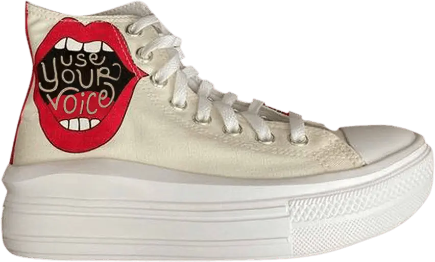  Converse Wmns Chuck Taylor All Star Move High &#039;Use Your Voice&#039;