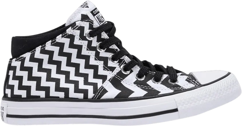  Converse Wmns Chuck Taylor All Star Madison Mid &#039;Zigzag - Black White&#039;