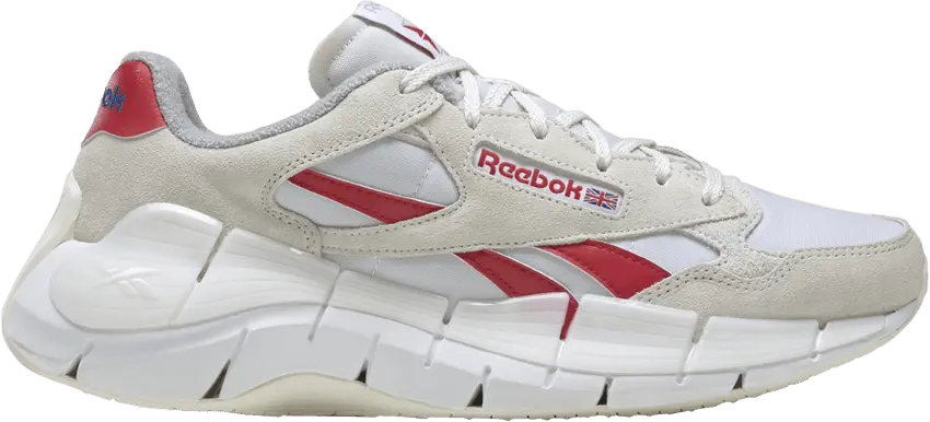  Reebok Zig Kinetica 2.5 Plus &#039;White Vector Red&#039;