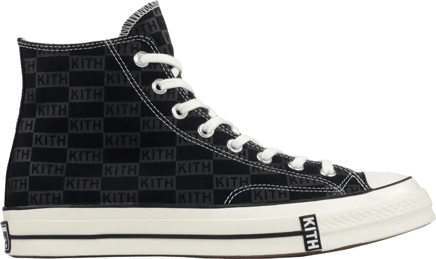  Converse Kith x Chuck 70 High &#039;Black Monogram&#039;