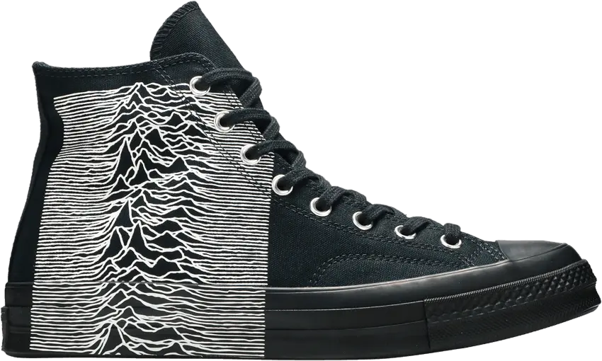  Converse Joy Division x Pleasures x Chuck 70 High &#039;Black White&#039;