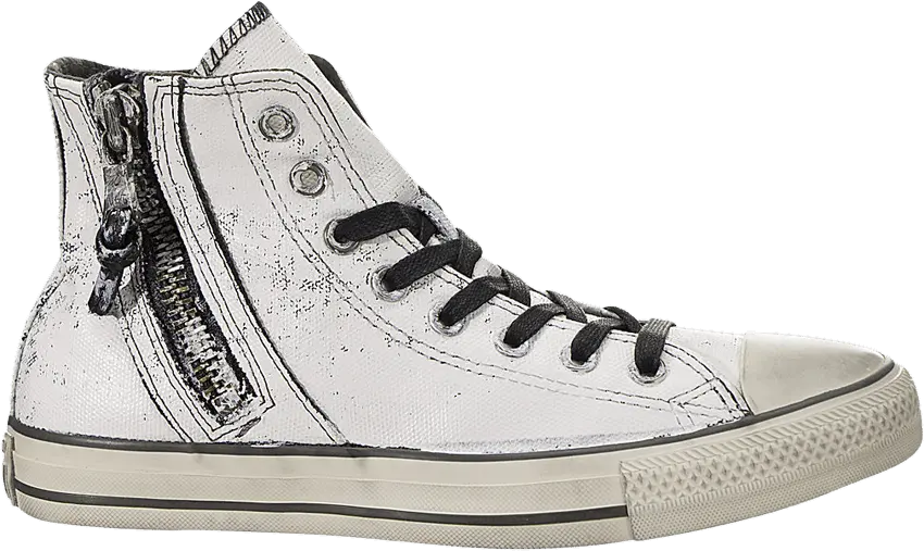  Converse John Varvatos x Chuck Taylor All Star Side Zip High &#039;Painted - Black Beluga&#039;