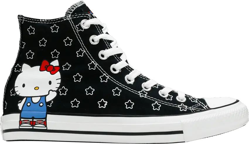  Converse Hello Kitty x Chuck Taylor All Star High &#039;Black&#039;