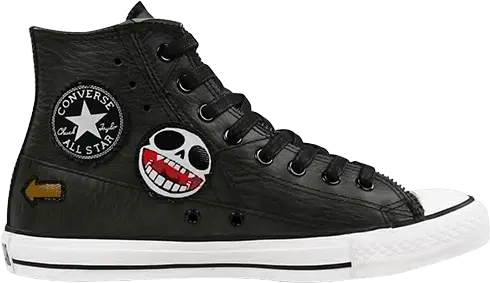  Converse Gorillaz x Chuck Taylor All Star Leather Motorcycle Hi &#039;Black&#039;