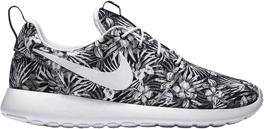  Nike Roshe One Print Floral Black White